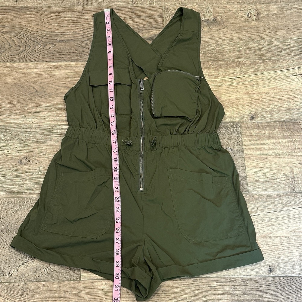 Free People Olive Green Romper - Picture 3 of 11